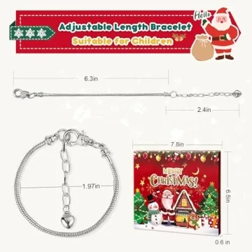 2024 Christmas Advent Calendar Girls Jewelry Set