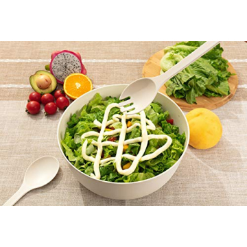 GEHE Bamboo Salad Bowl - Eco-friendly Dining Set