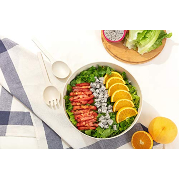 GEHE Bamboo Salad Bowl - Eco-friendly Dining Set