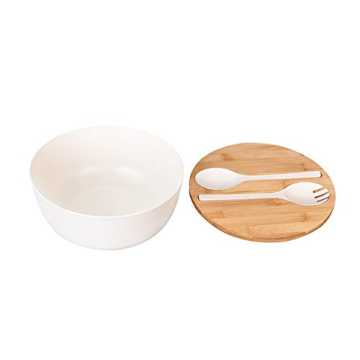 GEHE Bamboo Salad Bowl - Eco-friendly Dining Set