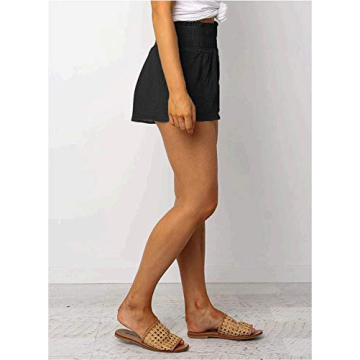 Dokotoo High Waisted Linen Shorts for Women - Summer Fashion