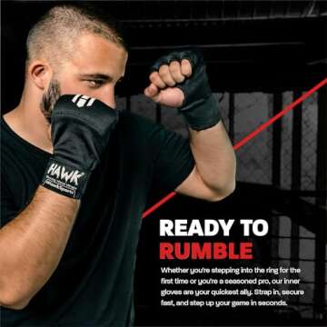 Hawk Padded Inner Gloves for Boxing and MMA Training