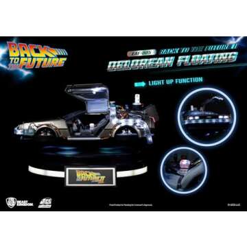 Beast Kingdom Delorean Time Machine Floating Figure