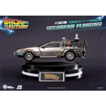 Beast Kingdom Delorean Time Machine Floating Figure