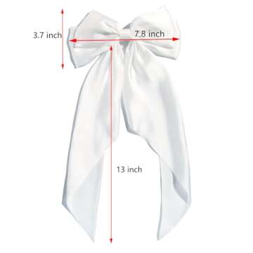 Furling Pompoms Hair Bows for Women Stylish Large Clips