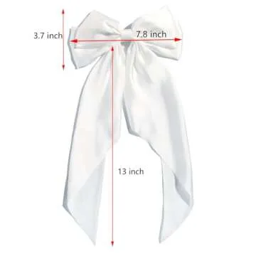 Furling Pompoms Hair Bows for Women Stylish Large Clips