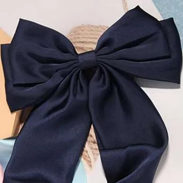 Furling Pompoms Hair Bows for Women Stylish Large Clips