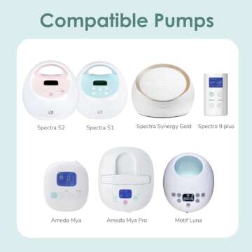 Maymom Duckbill Valves for Spectra. Designed for Spectra S1 Spectra S2 Spectra 9 Plus Spectra Dew 350 Not Original Spectra Pump Parts Spectra S2 Accessories Replace Spectra Valve (6 ct White)