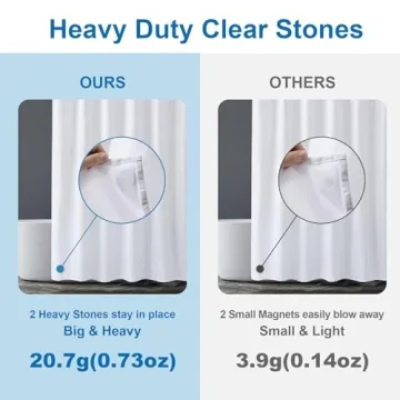 Amazer Waterproof Shower Curtain - Stylish & Functional