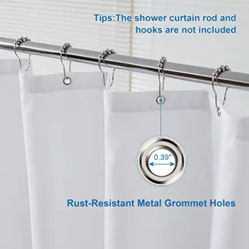 Amazer Waterproof Shower Curtain - Stylish & Functional