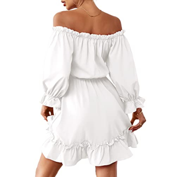 Rooscier Women's Off Shoulder Mini Dress for Parties