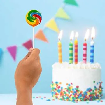 Rainbow Swirl Pops - 12 Suckers