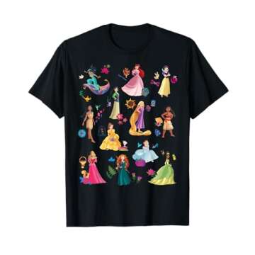 Disney Princess Magical Print T-Shirt - Celebrate Your Favorite Characters!