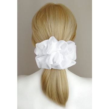 38 Colors Available, Big Scrunchies for Hair, Soft Cheer Chiffon large Ponytail Holder, Cute Birthda...