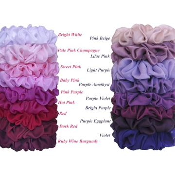 Soft Cheer Chiffon Scrunchies for Stylish Hair Goals