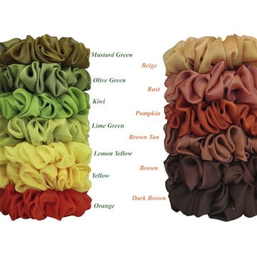 Soft Cheer Chiffon Scrunchies for Stylish Hair Goals