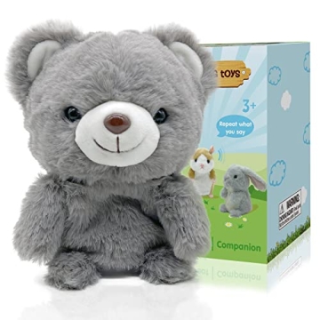 YH YUHUNG Talking Toys - Teddy Bear that Repeats What You Say, Interactive Toy Mimics Baby Sounds