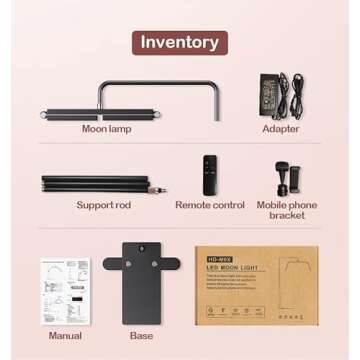 toyshi Eyelash LED Floor Light for Lash Extension, Lash Light, Lamp for Eyelash Extensions, Half Moon Esthetician Beauty Light, Eyelash Led Light, Lash Lighting for Tattoo Beauty Eyelash Tech