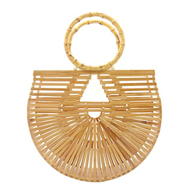 Miuco Handmade Women's Bamboo Handbags Tote Bag