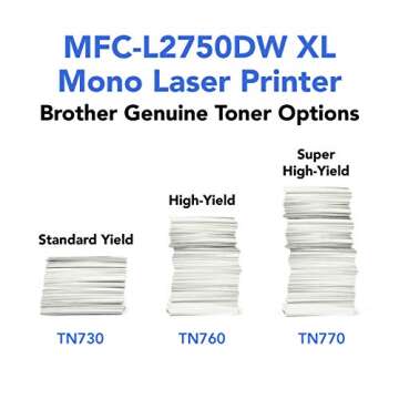 Brother Compact Monochrome Laser All-in-One Multi-Function Printer, MFCL2750DWXL, Up to Two Years of Printing Included, Refresh Subscription and Amazon Dash Replenishment Ready,Black