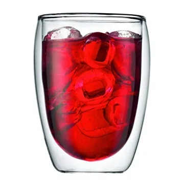 Bodum Double Wall Glasses, 12oz Set of 2 | Elegant Drinkware