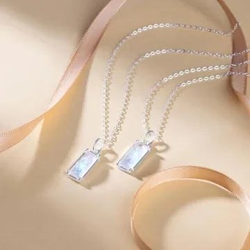 Rainbow Moonstone Necklace for Women - Hope & Love