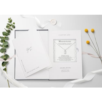 Rainbow Moonstone Necklace for Women - Hope & Love