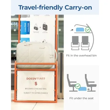 BAGSMART Travel Backpack 30L for Men Women Stylish Carry-on