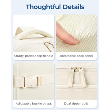 BAGSMART Travel Backpack 30L for Men Women Stylish Carry-on