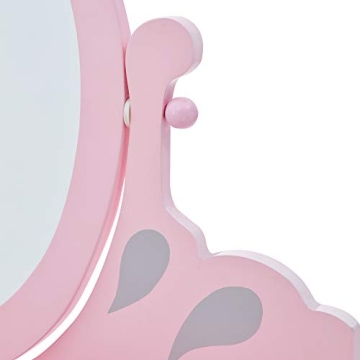 Teamson Kids Vanity Set with Mirror & Storage for Girls