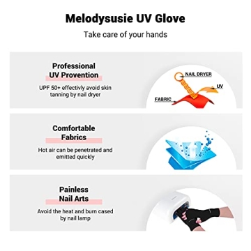 MelodySusie UV Gloves for Maximum Hand Protection in Manicures
