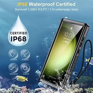 Humixx Waterproof Case for Galaxy S23 Ultra - IP68 Protection