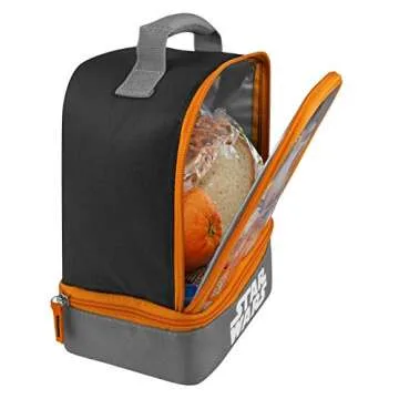 THERMOS Kids Dual Lunch Box Star Wars BB-8 Fun and Functional