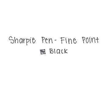 SHARPIE Felt Tip Pens, Fine Point, Black, 2 Count