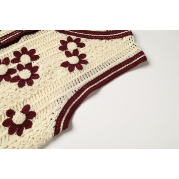 Stylish Womens Crochet V-Neck Vest for Every Occasion