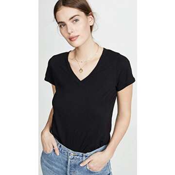 Velvet by Graham & Spencer Women's Jilian V Neck Tee