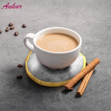 Elegant Natural Agate Coasters Set - 4 Unique Pieces