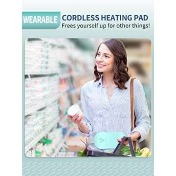 Slimpal Period Heating Pad for Cramps, FSA HSA Eligible, Portable Heat Pad for Menstrual Cramp Relie...