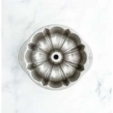 USA Pan Bakeware Nonstick Fluted Tube Cake Pan, Aluminized Steel 10-Inch