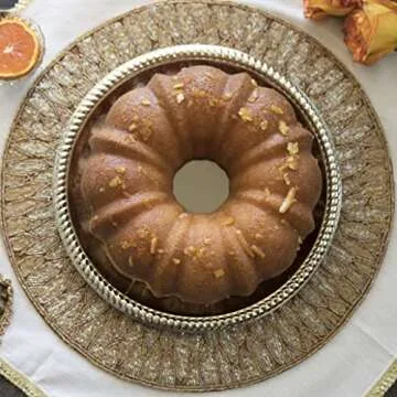 USA Pan Bakeware Nonstick Fluted Tube Cake Pan, Aluminized Steel 10-Inch