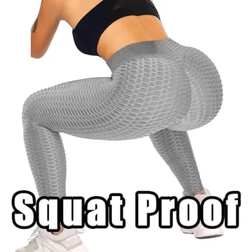 JGS1996 Womens Scrunch Butt Leggings - High Waist Control