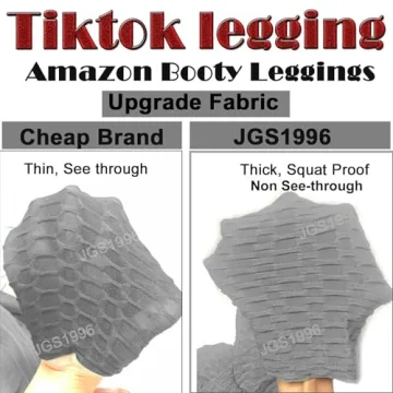 JGS1996 Womens Scrunch Butt Leggings - High Waist Control