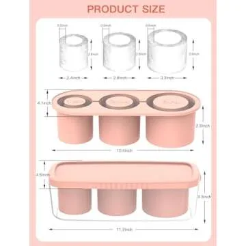 Ice Cube Tray for Tumbler Cup 30Oz-40Oz - BPA-Free Silicone