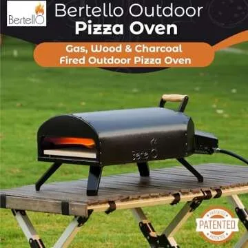 Bertello 12" Outdoor Pizza Oven - Gas & Wood Combined