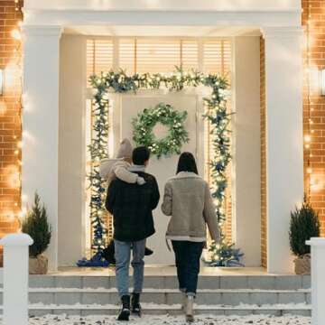 SOFTFLAME 24" Eucalyptus Wreath for Year-Round Decor