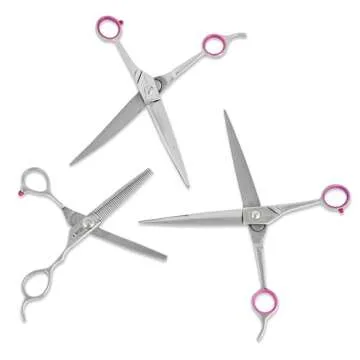 Geib Gator Shear Stainless Steel Pet Grooming Kit, 3-Pack