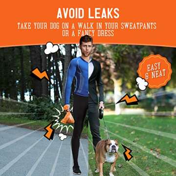 Reliable ANGRY ORANGE Dog Poop Bags with Dispenser, 525 Count