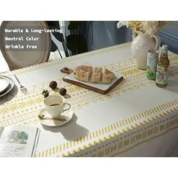 Colorigan Cotton Linen Tablecloth for Stylish Dining
