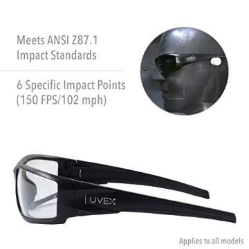 Honeywell Uvex Hypershock Safety Glasses - Impact Protection