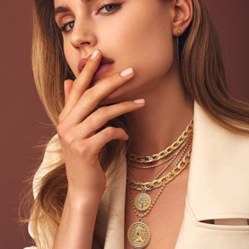 Cysincos Gold Layered Necklaces for Women - Elegant Jewelry